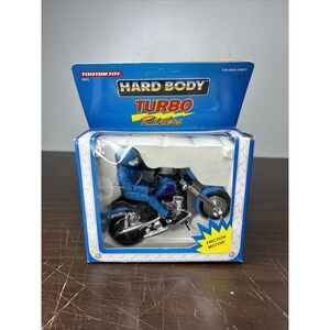 1993 Tootsietoy Hard Body Turbo Riders Blue Bike/Blue Rider Friction Motor NEW